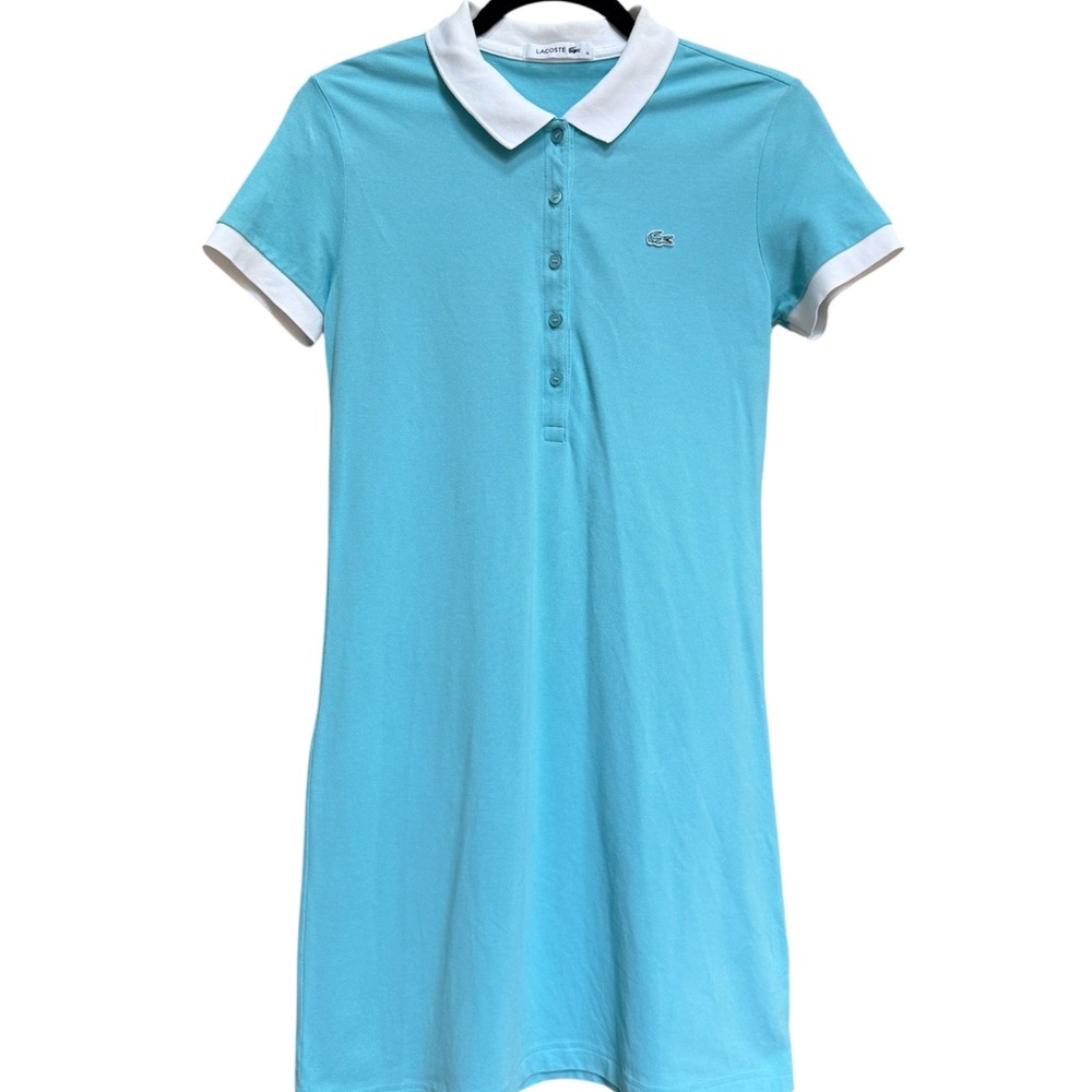 Lacoste Women's Light Blue Polo Dress